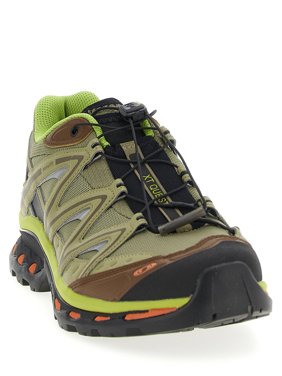 Salomon Xt Quest Trail Sneakers Green Textile Upper All Terrain Contagrip Unisex