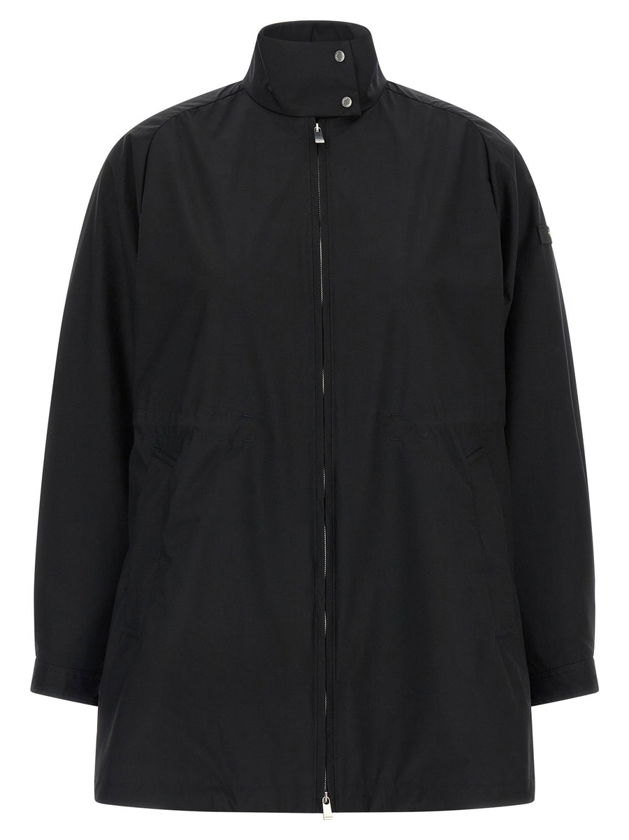 Tatras Veria Windbreaker For Women Lightweight Nylon Windproof Jacket With High Neck And Drawstring Waist
