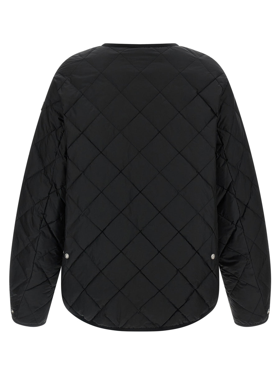 Tatras Larissa Down Jacket For Women Warm Diamond Quilted Glossy Nylon With Snap Front
