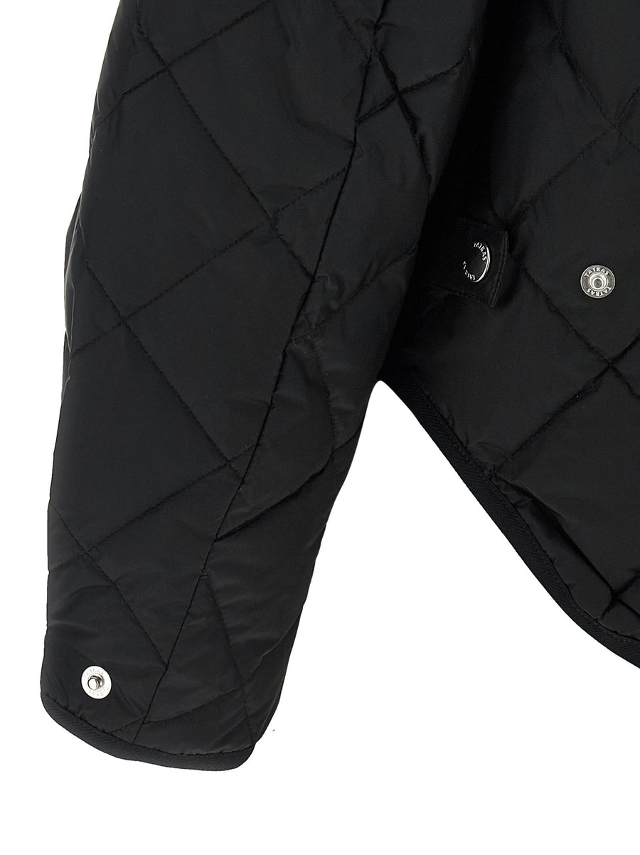 Tatras Larissa Down Jacket For Women Warm Diamond Quilted Glossy Nylon With Snap Front
