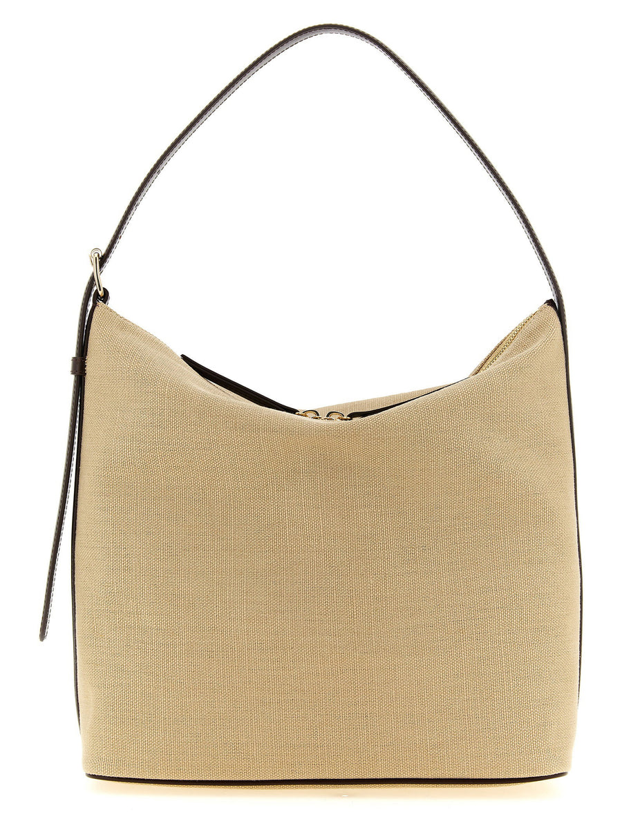 APC Vera Shoulder Bag Structured Beige Canvas Women
