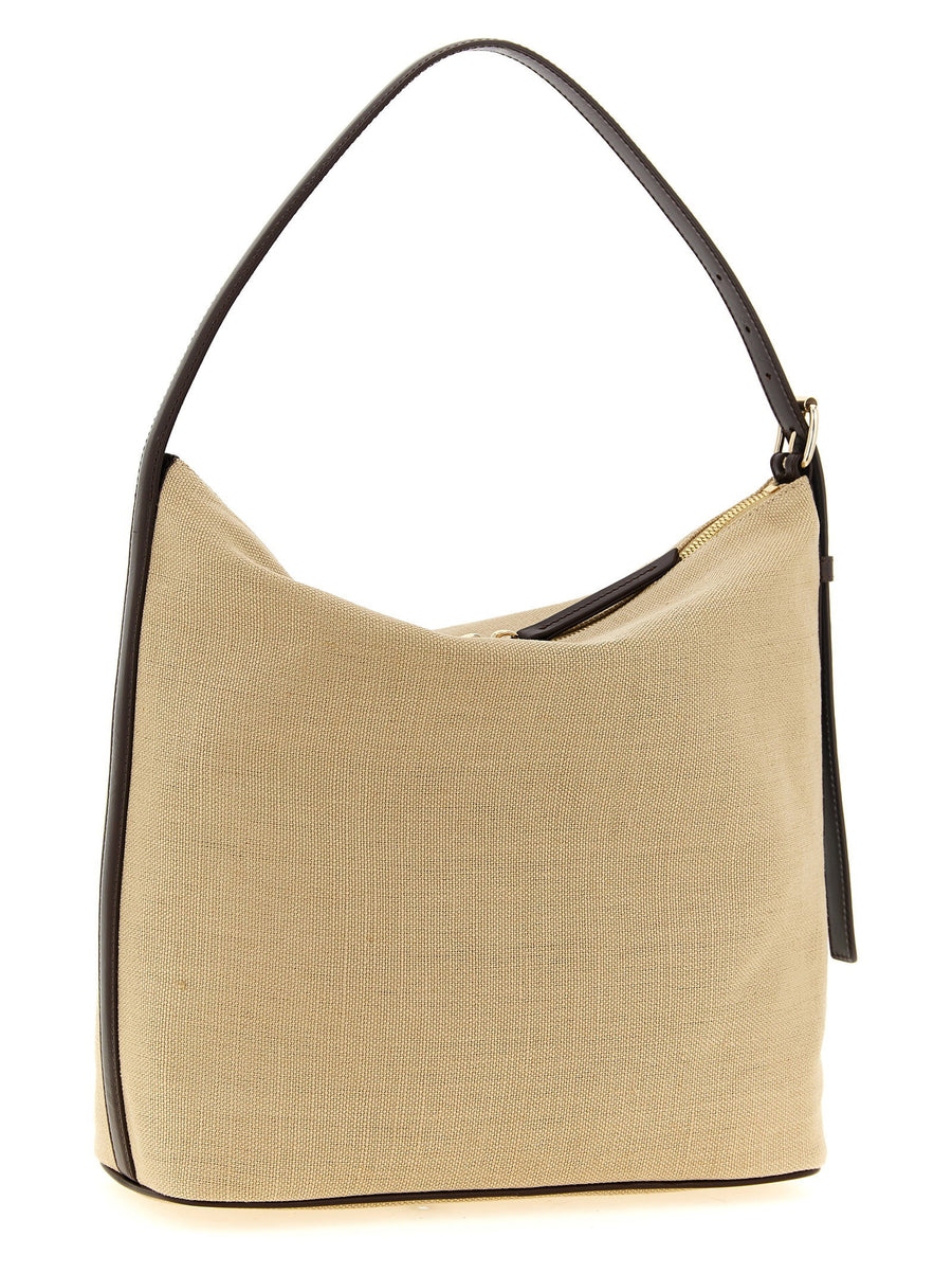 APC Vera Shoulder Bag Structured Beige Canvas Women