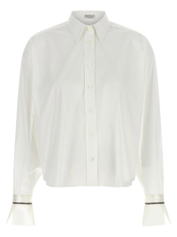Brunello Cucinelli Shiny Cuffs Shirt