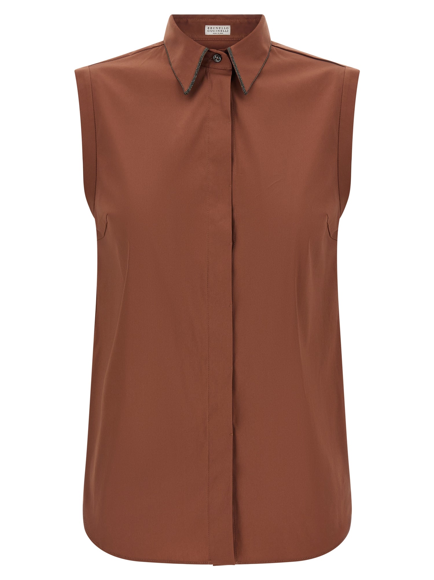 Brunello Cucinelli Shiny Trim Shirt