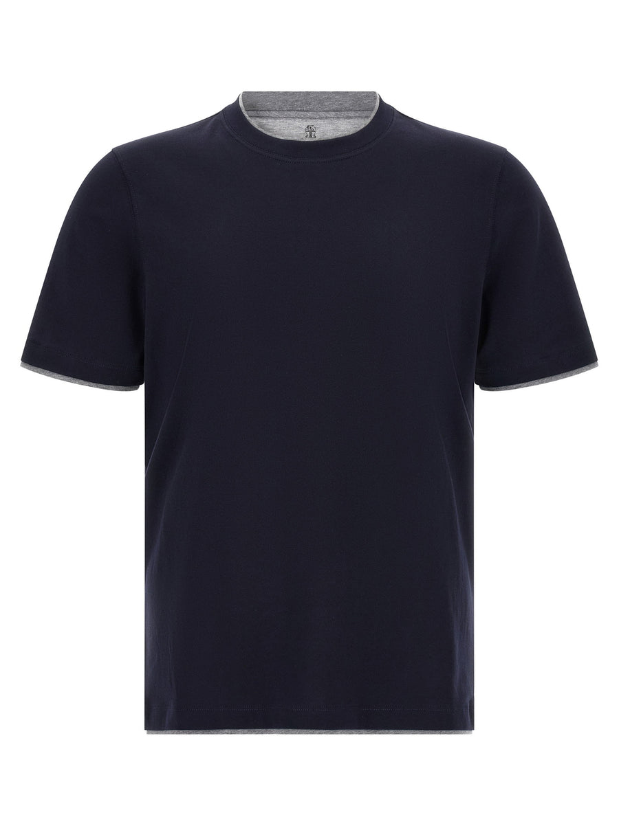 Brunello Cucinelli Double Layer T-shirt