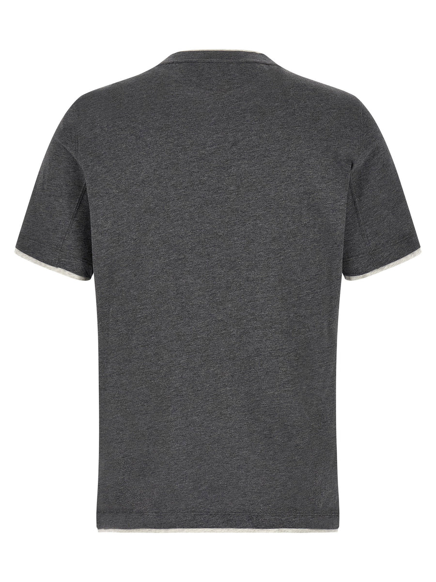 Brunello Cucinelli Double Layer T-shirt