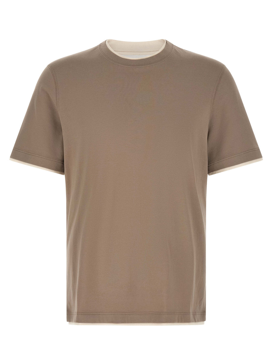 Brunello Cucinelli Double Layer T-shirt