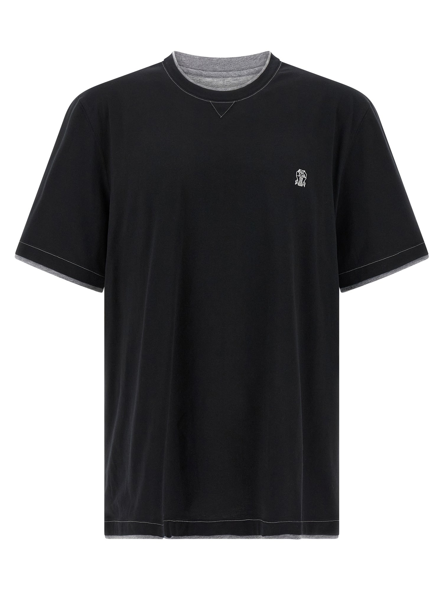 Brunello Cucinelli Double Layer T-shirt