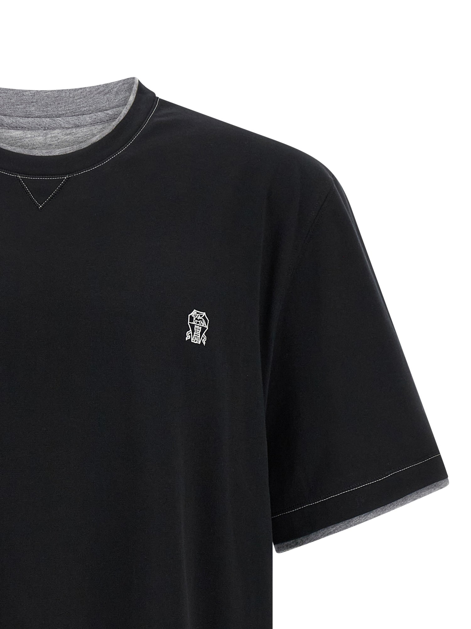 Brunello Cucinelli Double Layer T-shirt