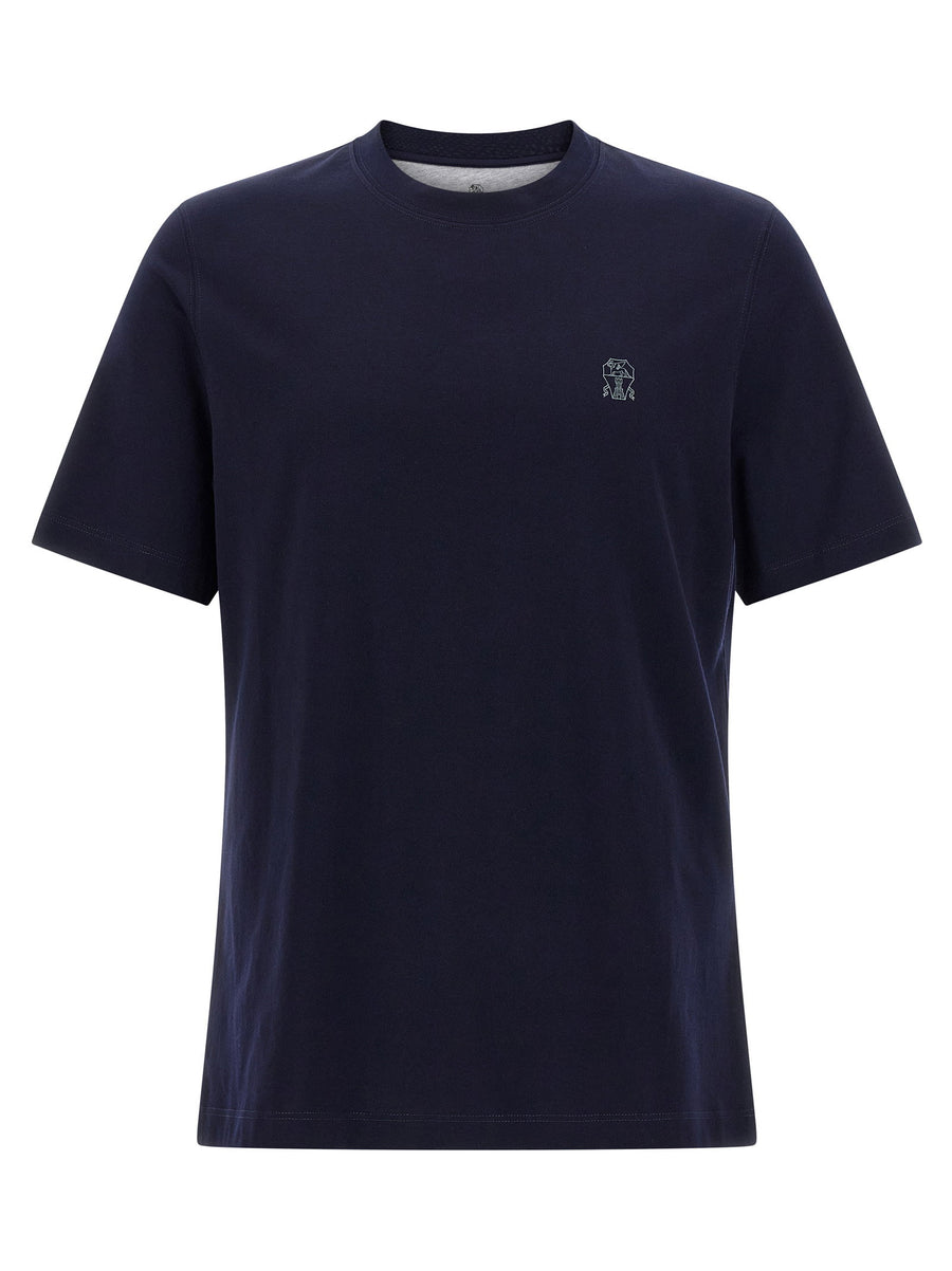 Brunello Cucinelli Logo Print T-shirt