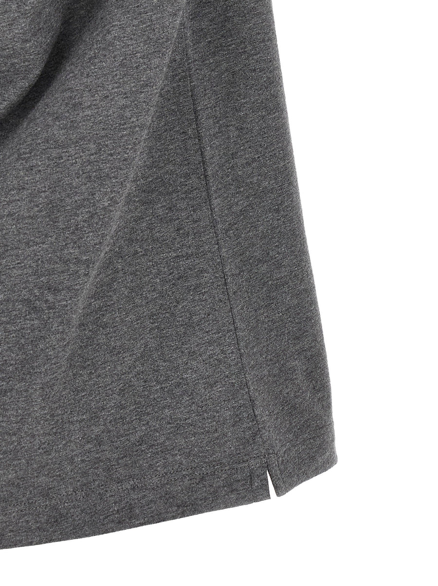 Brunello Cucinelli Partenone T Shirt Graphic Cotton Top Gray