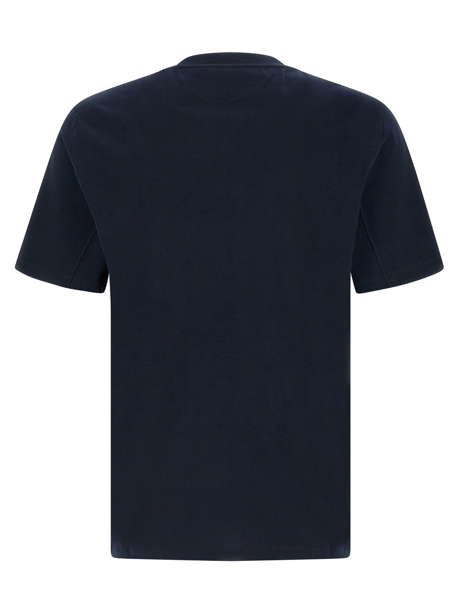 Brunello Cucinelli Printed T Shirt For Men 100 Percent Cotton Jersey Front Print Everyday Luxury