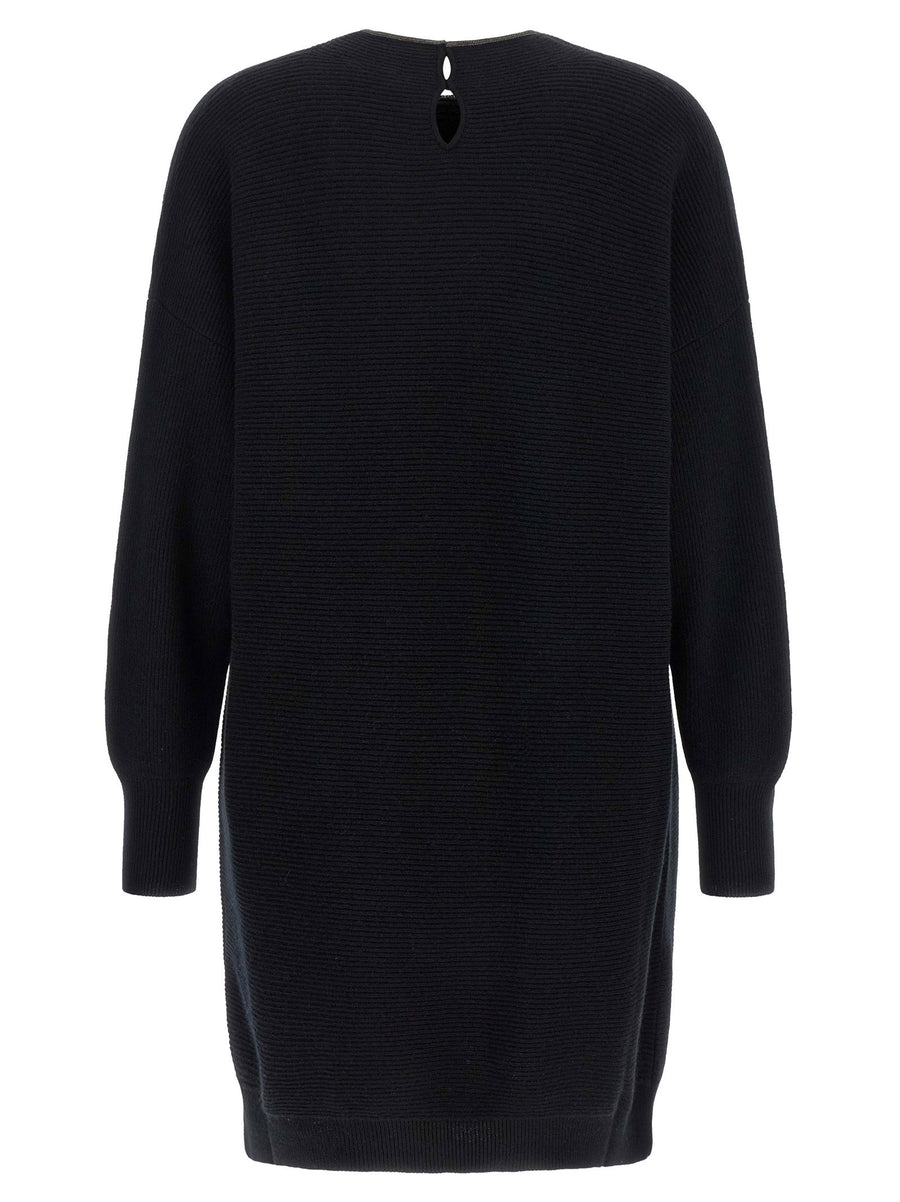 Brunello Cucinelli Precious Collar Dress