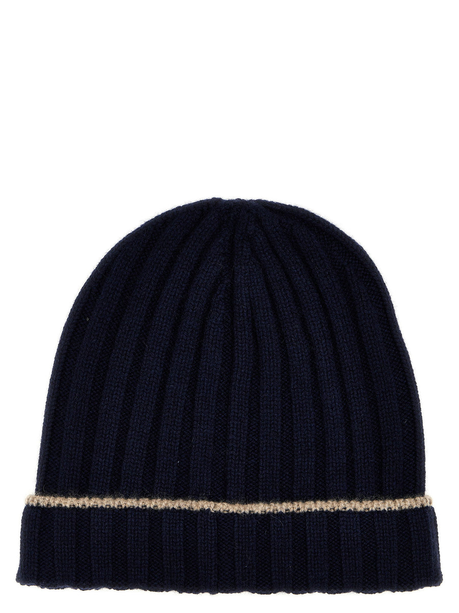 Brunello Cucinelli Contrast Line Beanie