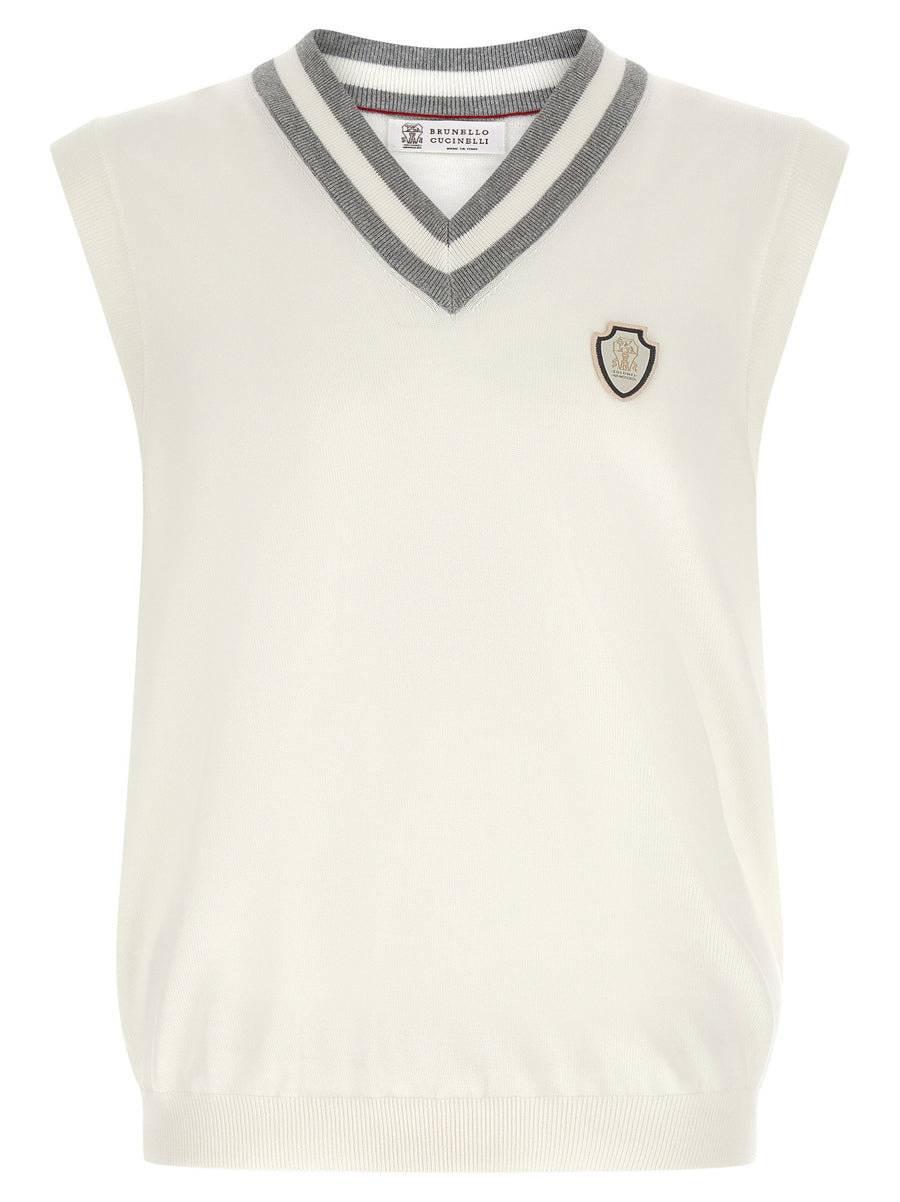 Brunello Cucinelli Logo Patch Vest