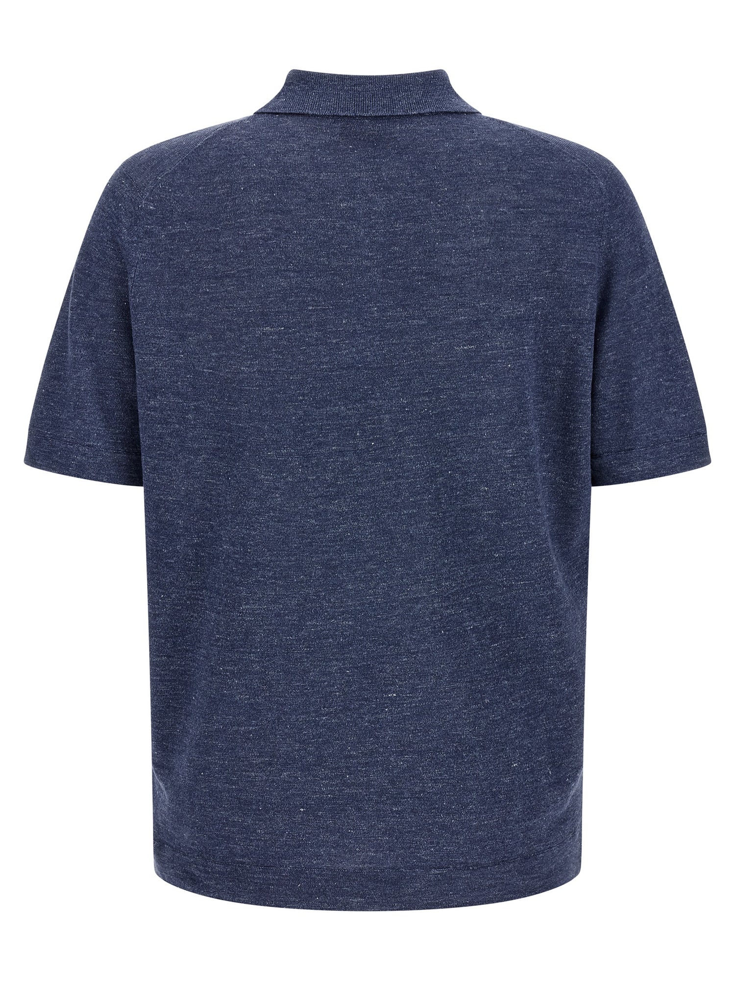 Brunello Cucinelli Linen Cotton Polo Shirt