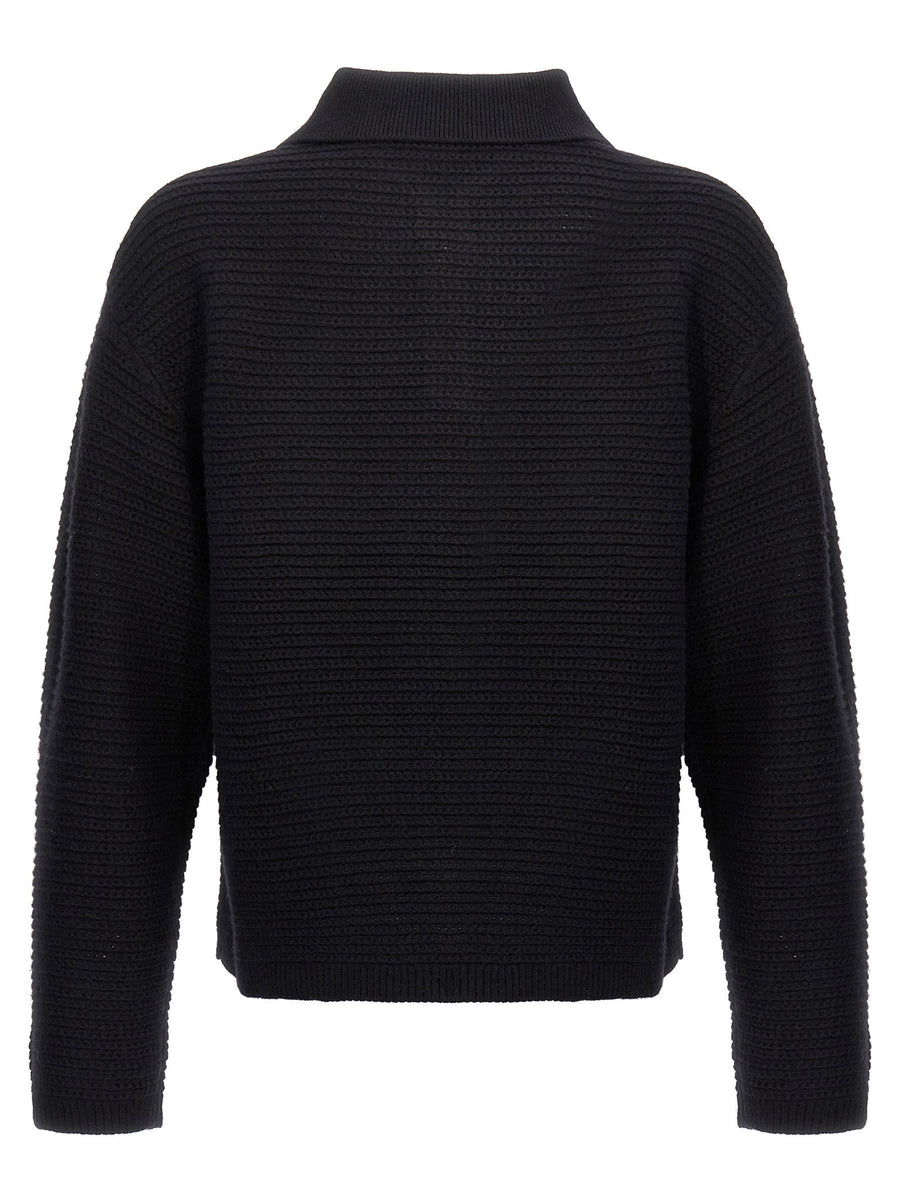 Purple Logo Embroidery Sweater