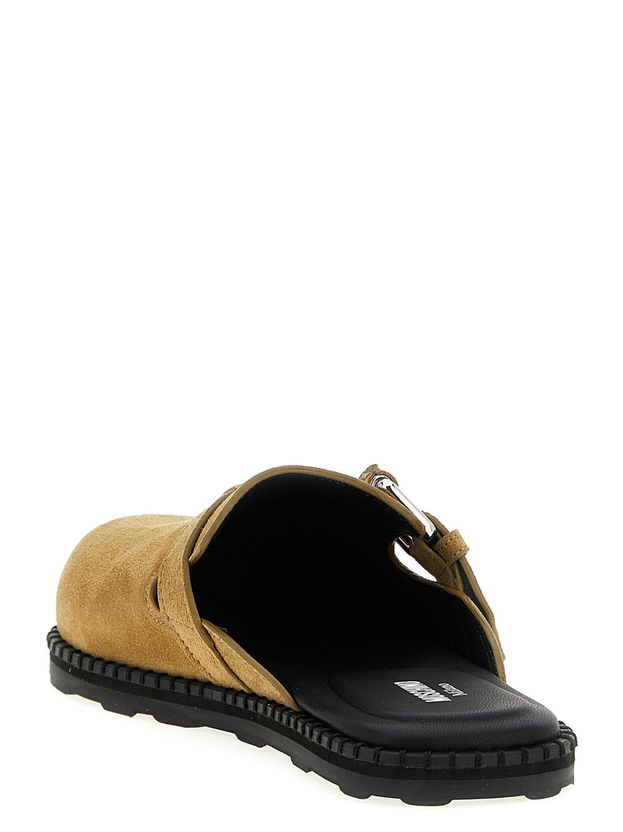 Moschino Suede Sabots