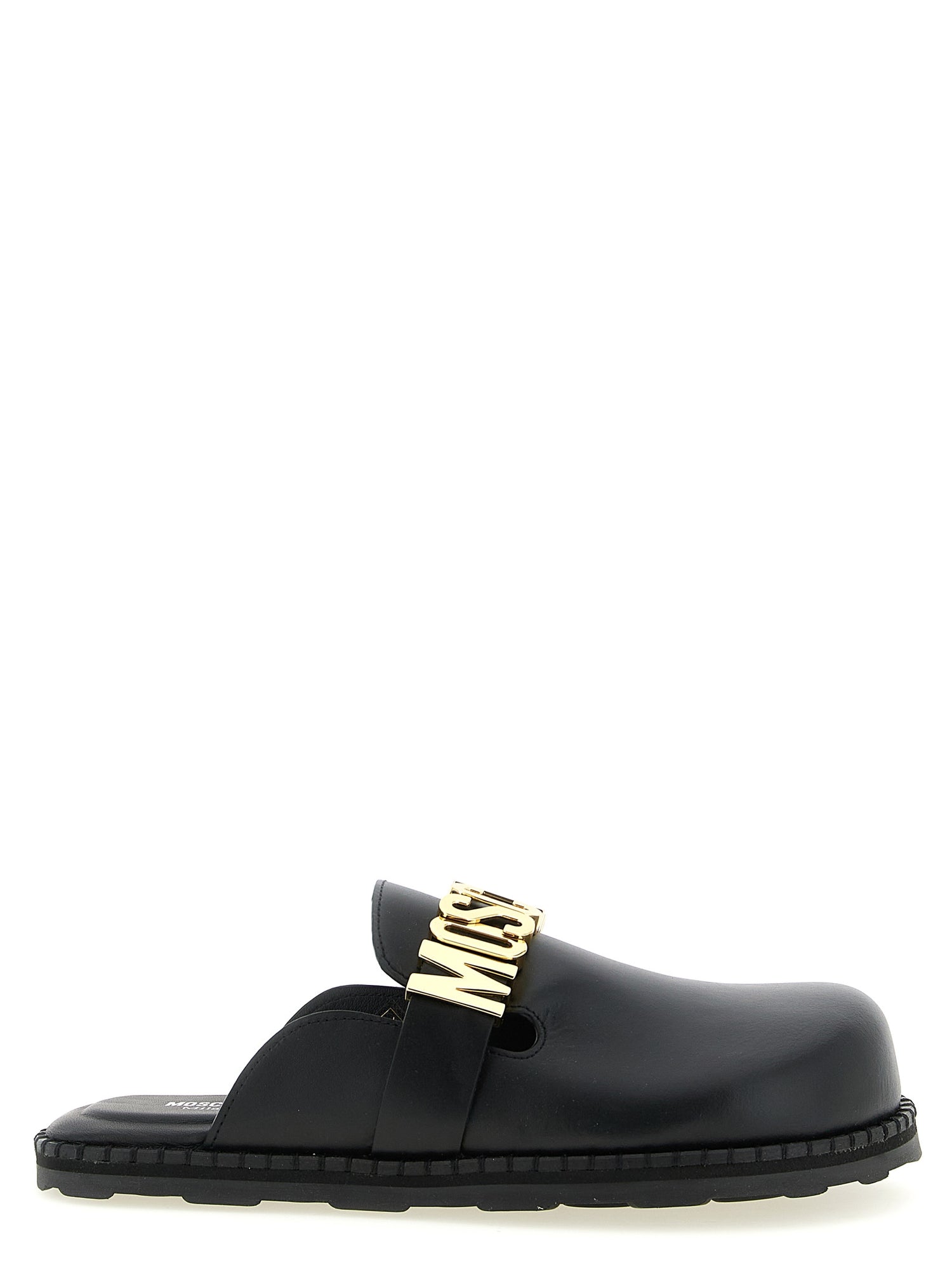 Moschino Leather Sabots