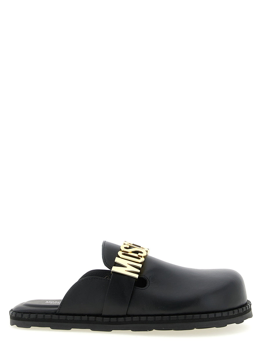 Moschino Leather Sabots