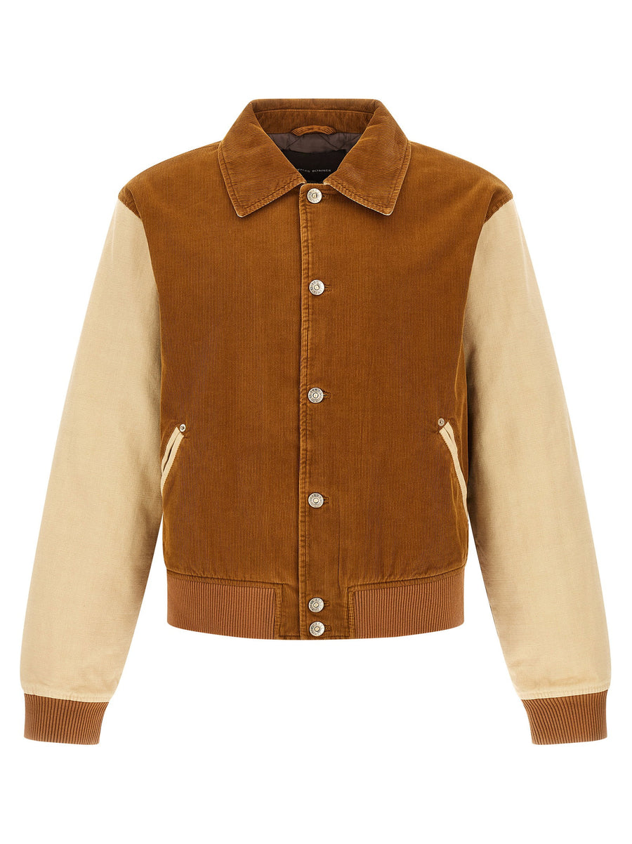 Wales Bonner Homecoming Corduroy Bomber Jacket For Men With Quilted Warm Lining Luxury Fall Winter