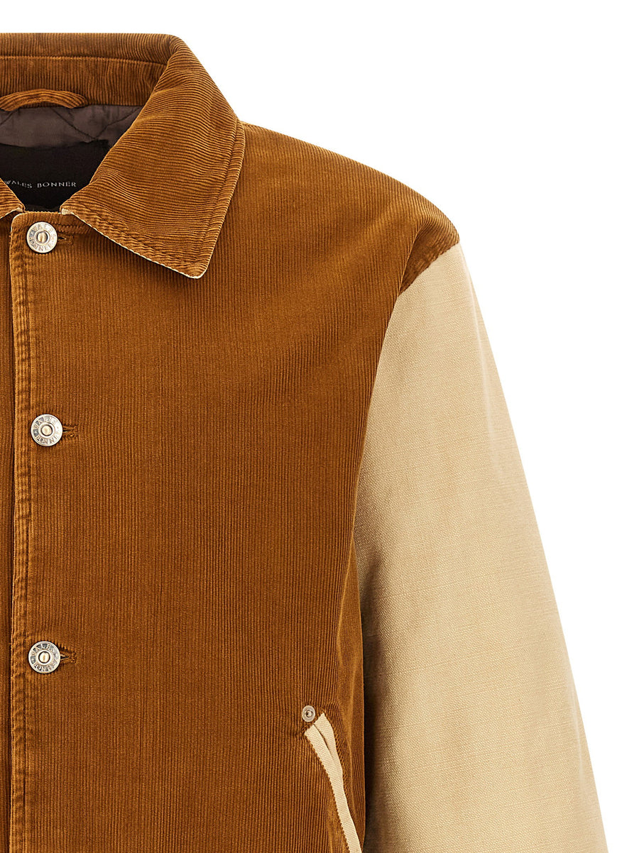 Wales Bonner Homecoming Corduroy Bomber Jacket For Men With Quilted Warm Lining Luxury Fall Winter