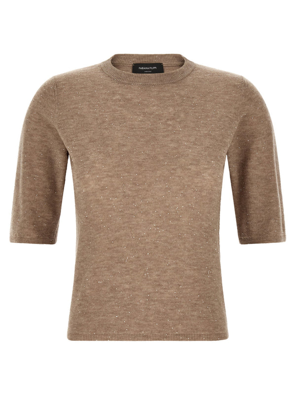 Fabiana Filippi Micro Sequin T-shirt