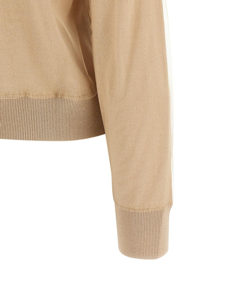 Fabiana Filippi Tulle Cardigan Luxury Wool Blend With Double Layer Texture For Women