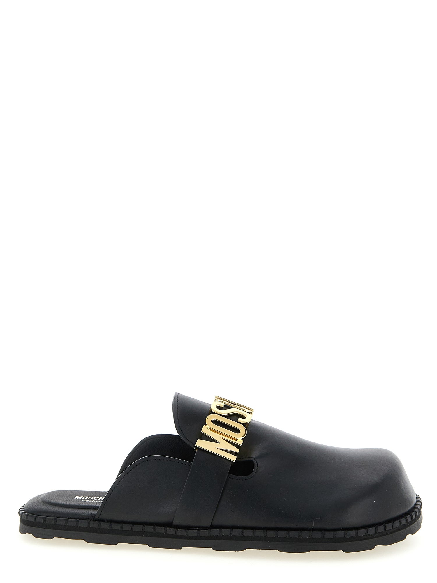 Moschino Leather Sabots