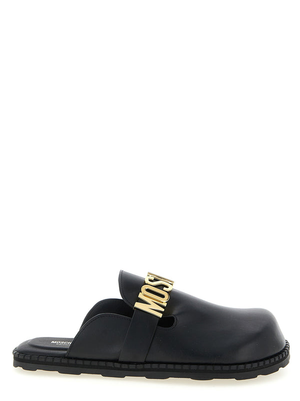 Moschino Leather Sabots