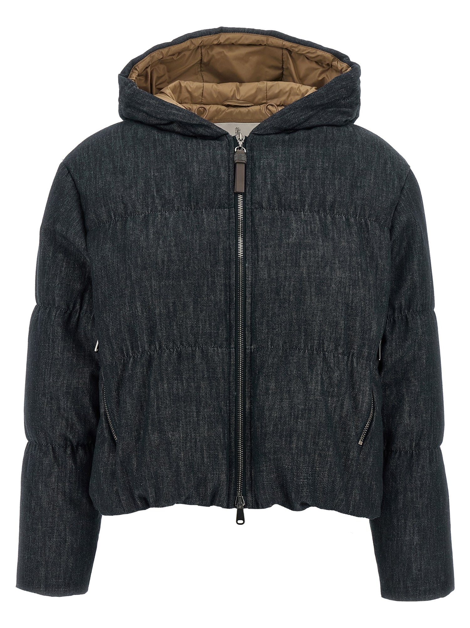 Brunello Cucinelli Denim-effect Twill Down Jacket