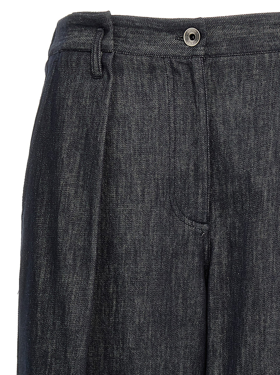 Brunello Cucinelli A-line Pleated Pants