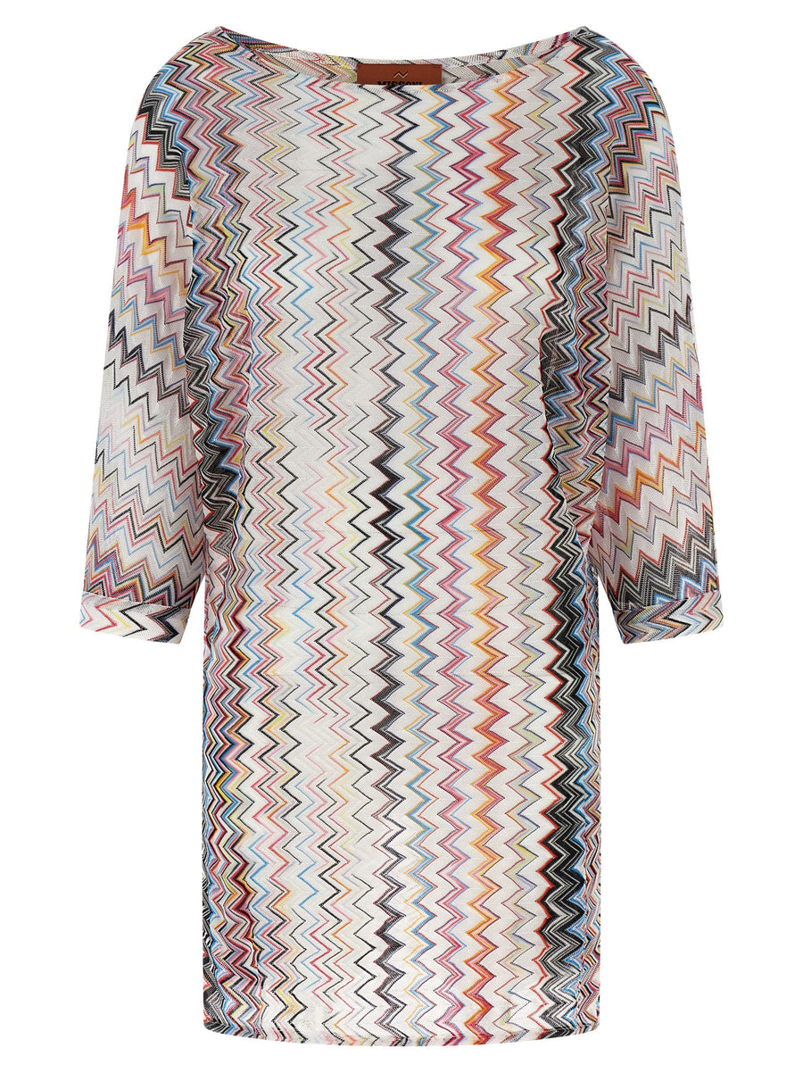 Missoni Knit Top Multicolor Zigzag Pattern For Women With Comfortable Silhouette And Statement Style