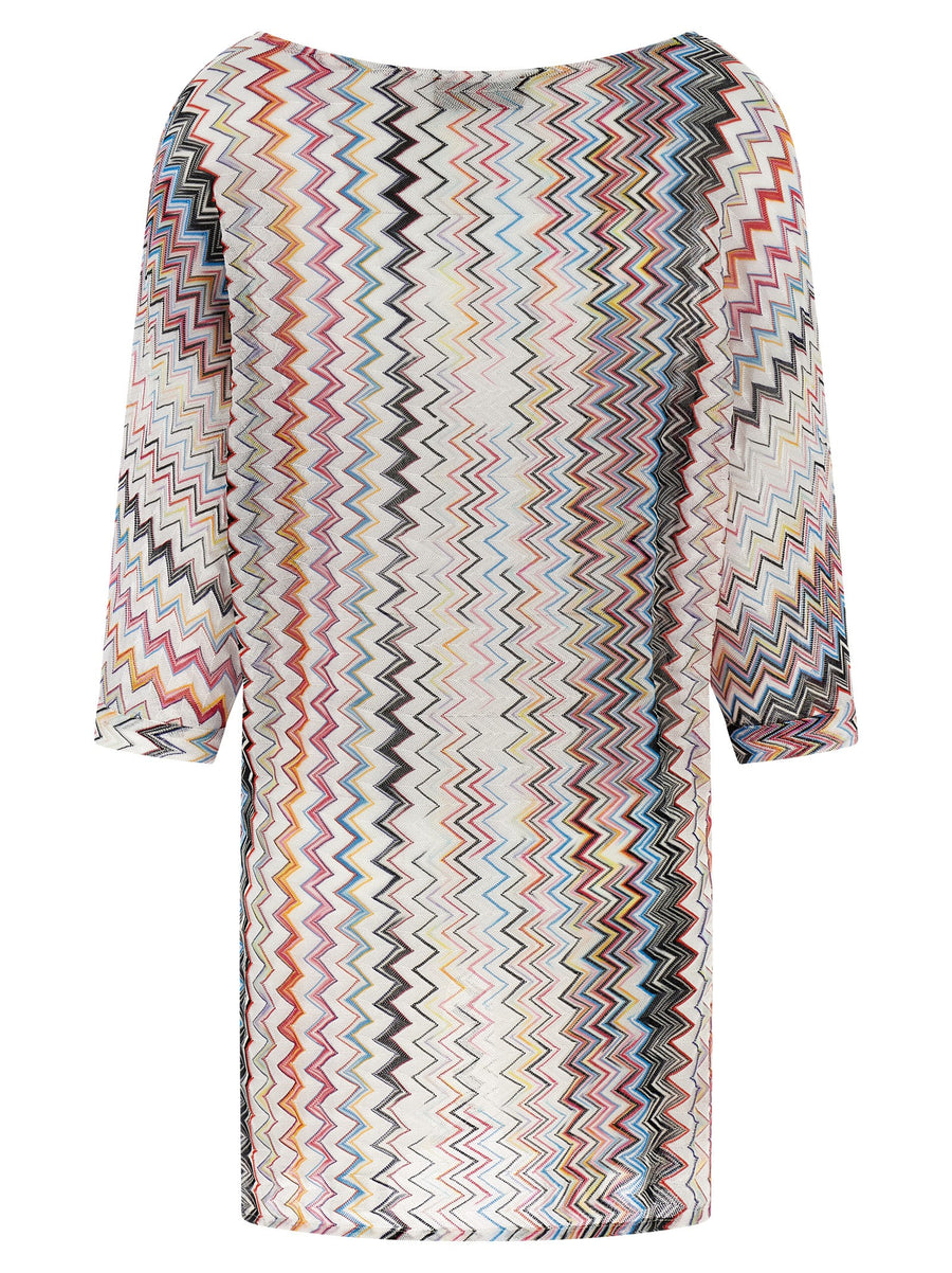 Missoni Knit Top Multicolor Zigzag Pattern For Women With Comfortable Silhouette And Statement Style