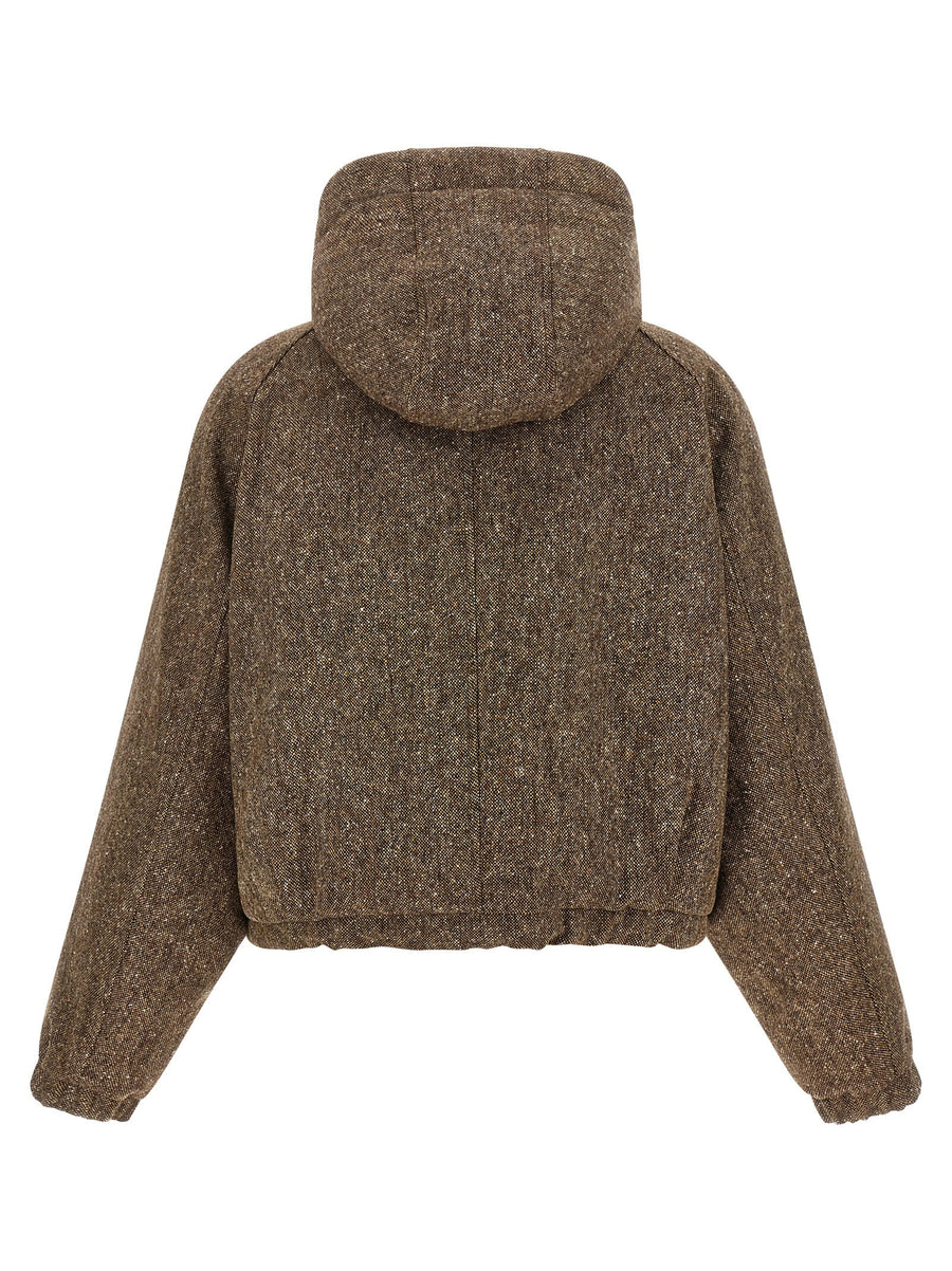 Brunello Cucinelli Donegal Tweed Down Jacket