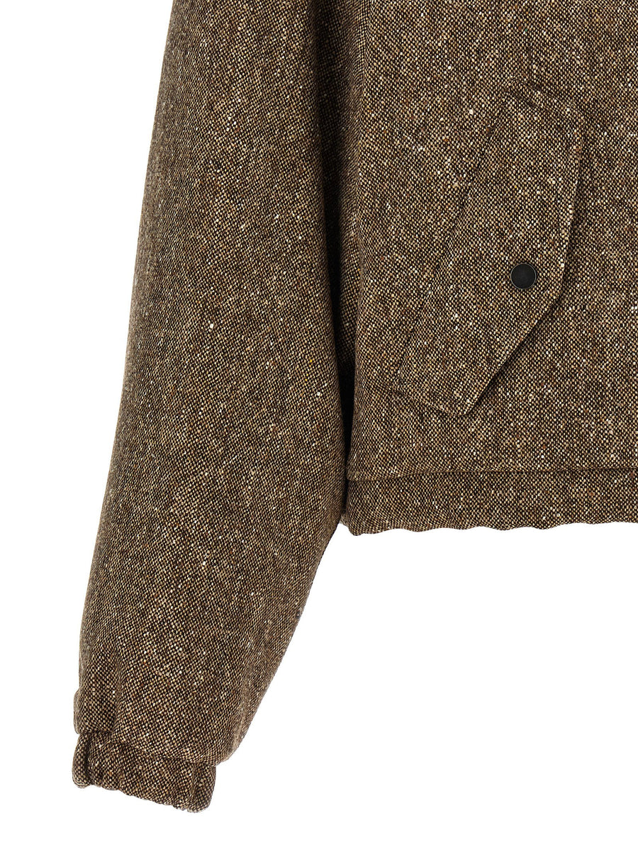 Brunello Cucinelli Donegal Tweed Down Jacket