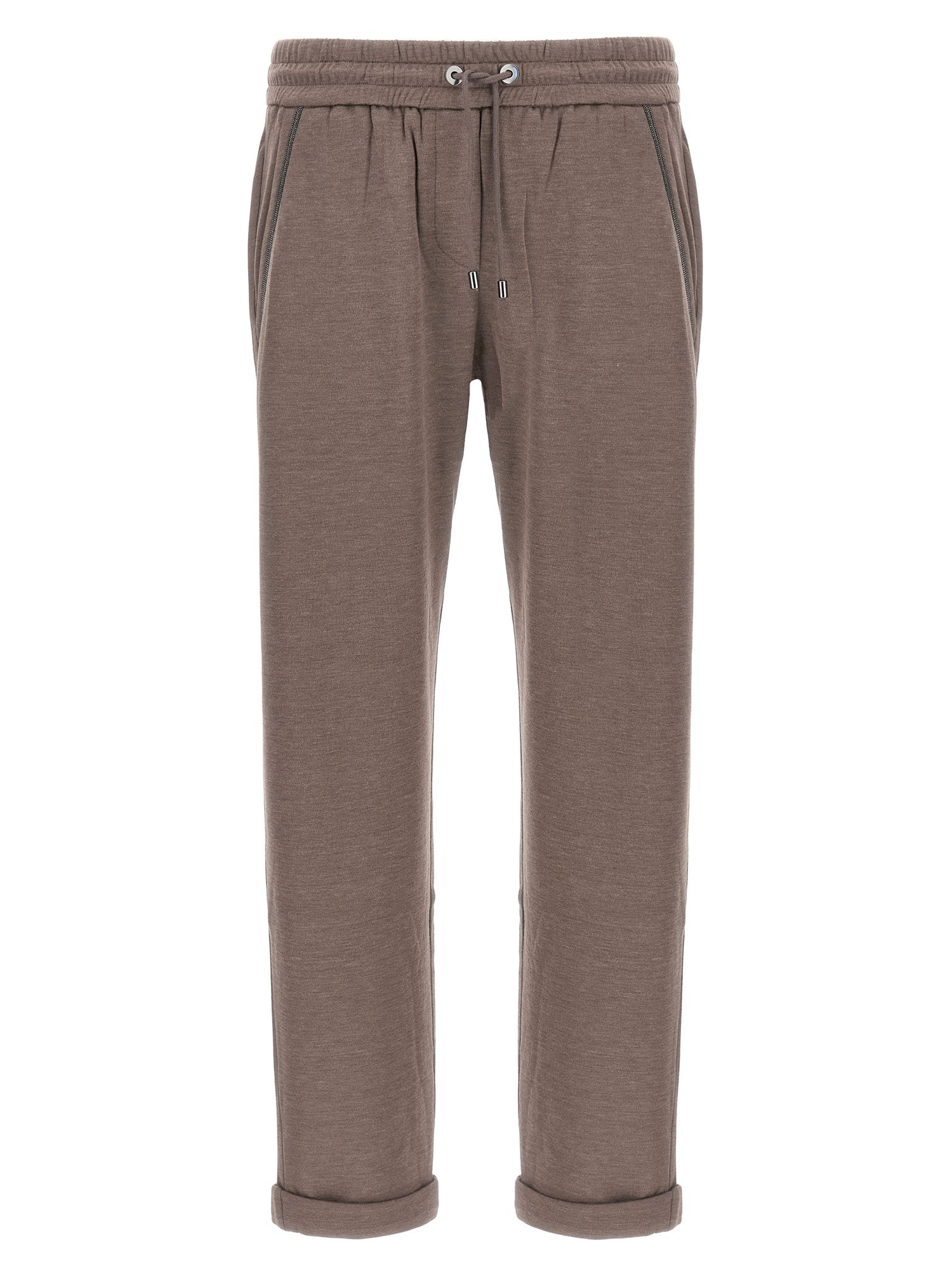 Brunello Cucinelli Shiny Pocket Detail Joggers