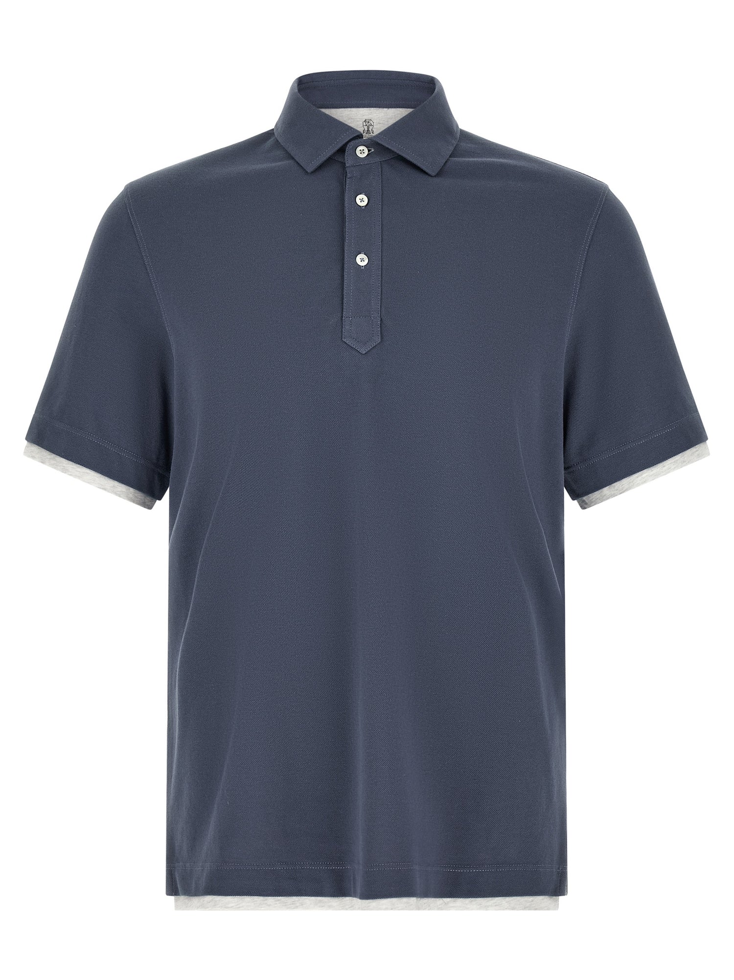 Brunello Cucinelli Double Layer Polo Shirt