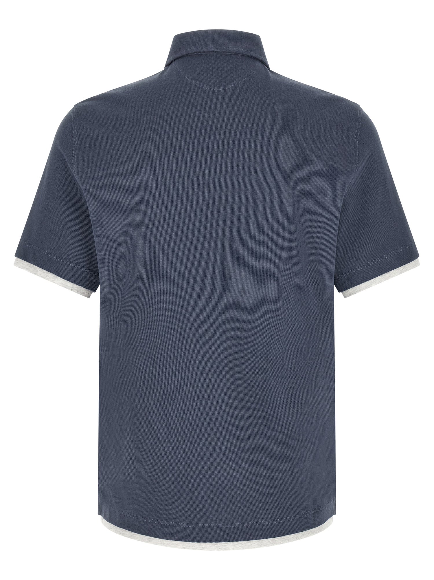 Brunello Cucinelli Double Layer Polo Shirt