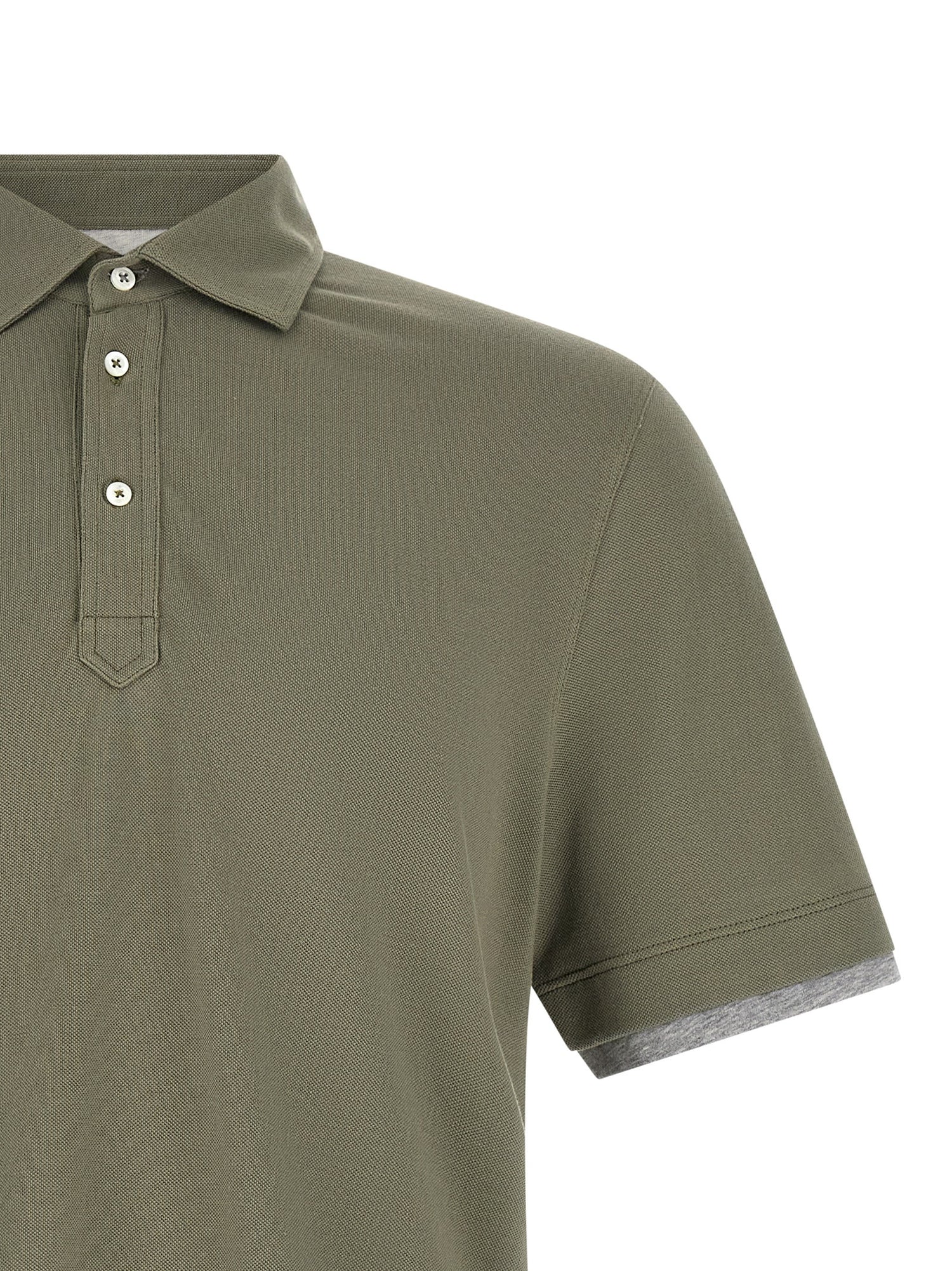 Brunello Cucinelli Faux Layering Polo Shirt