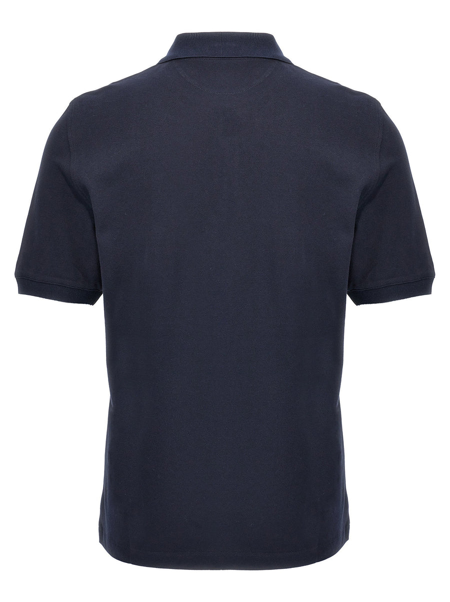 Brunello Cucinelli Logo Piqué Polo Shirt