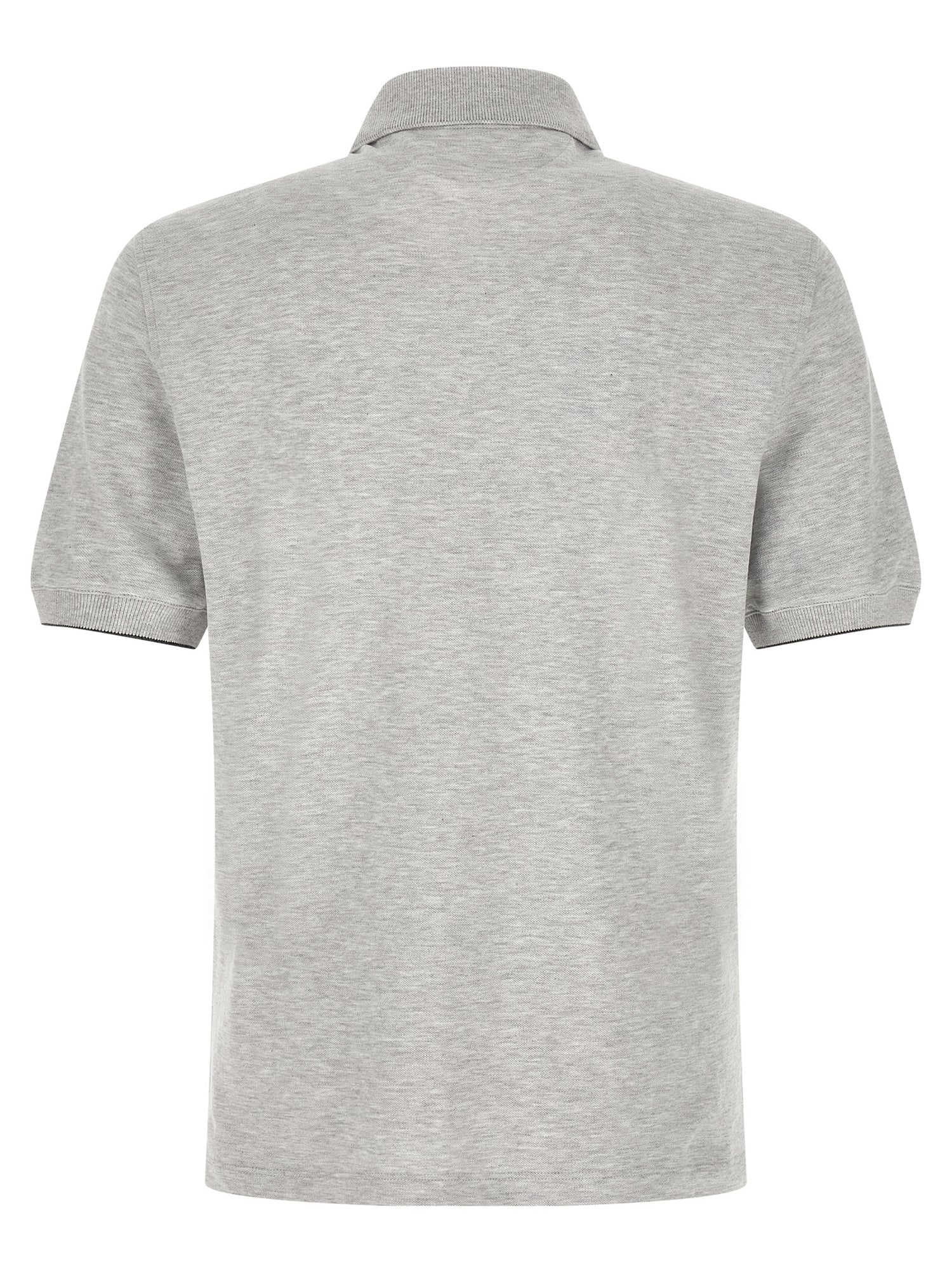 Brunello Cucinelli Logo Piqué Polo Shirt