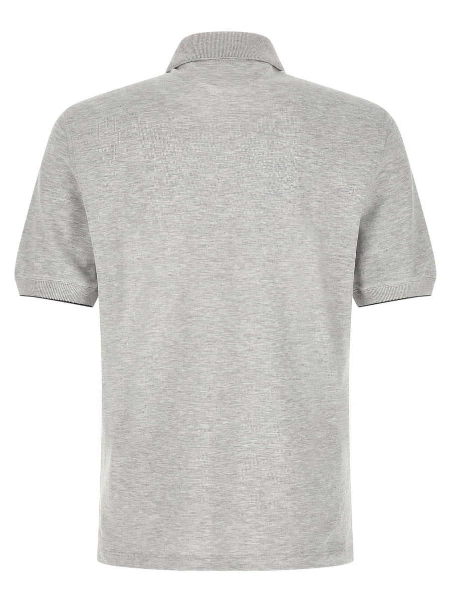 Brunello Cucinelli Logo Piqué Polo Shirt