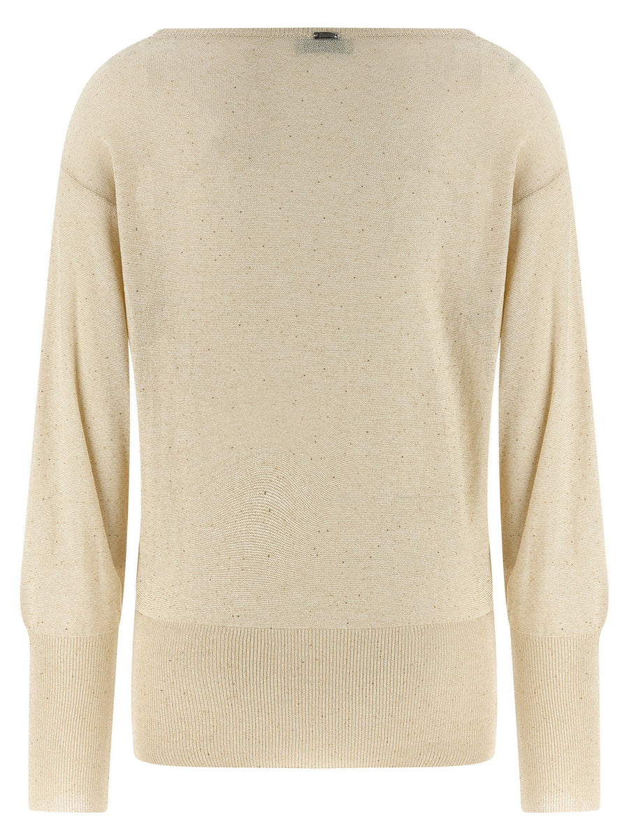 Herno Lamé And Sequin Yarn Sweater