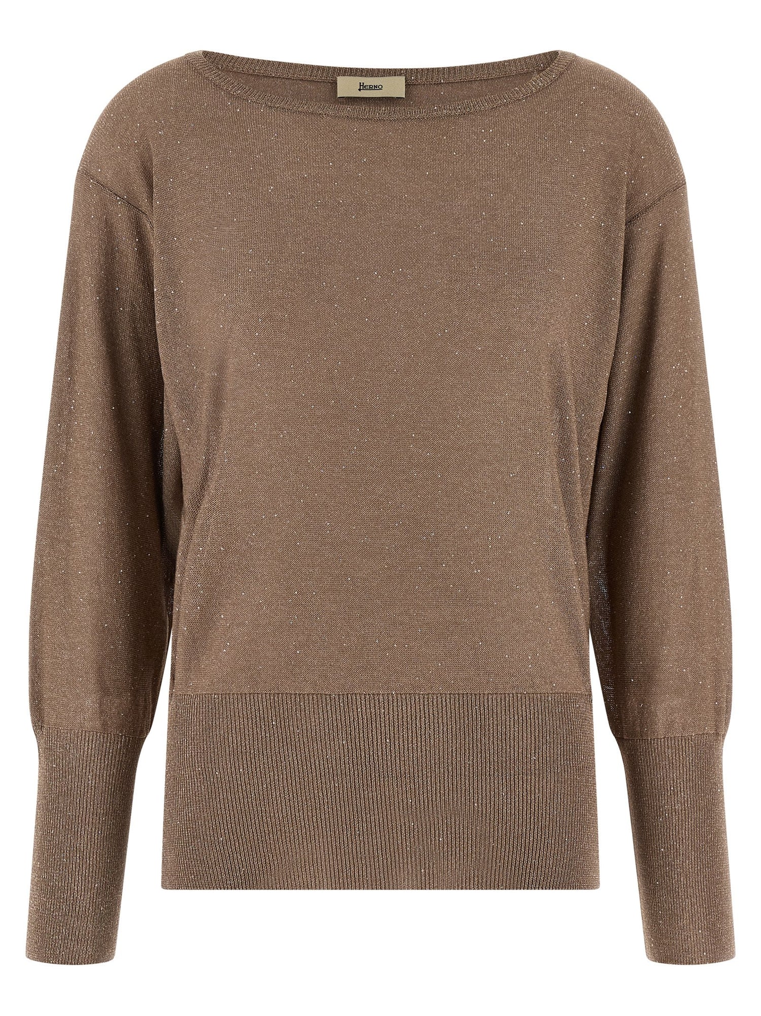 Herno Lamé And Sequin Yarn Sweater