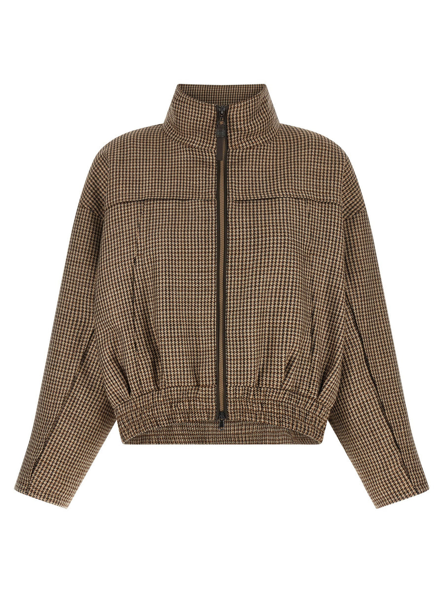 Brunello Cucinelli Shiny Zipper Pull Jacket