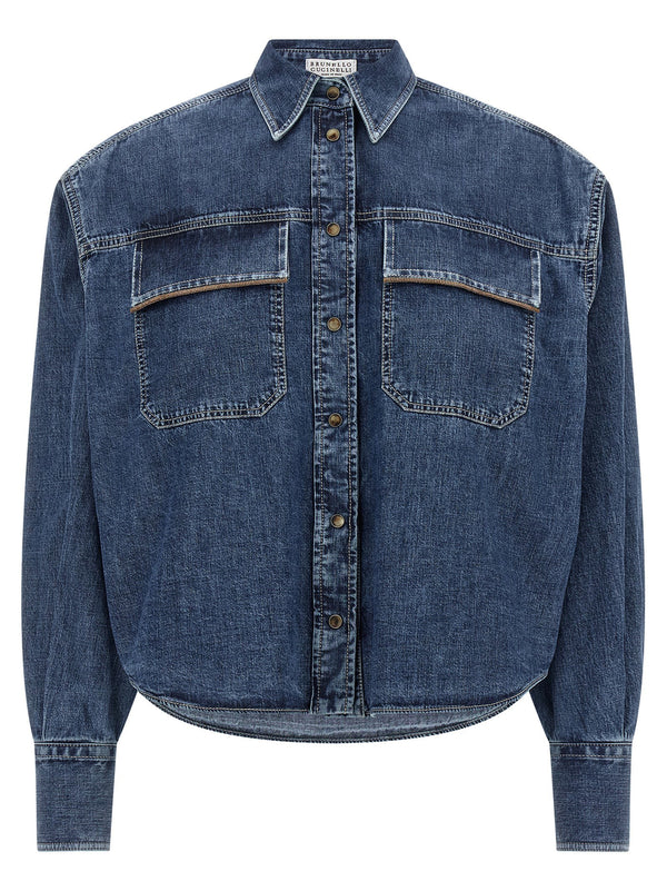 Brunello Cucinelli Shiny Pockets Shirt