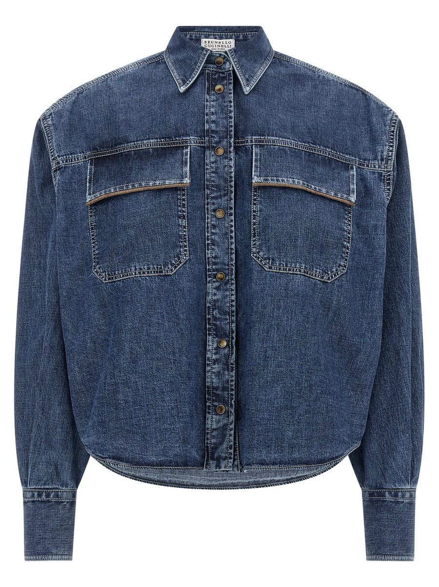 Brunello Cucinelli Shiny Pockets Shirt