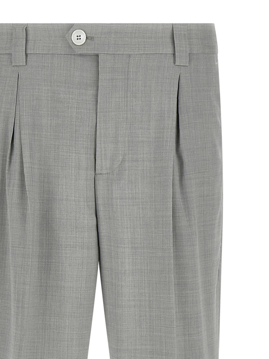 Brunello Cucinelli Mélange Wool Pants