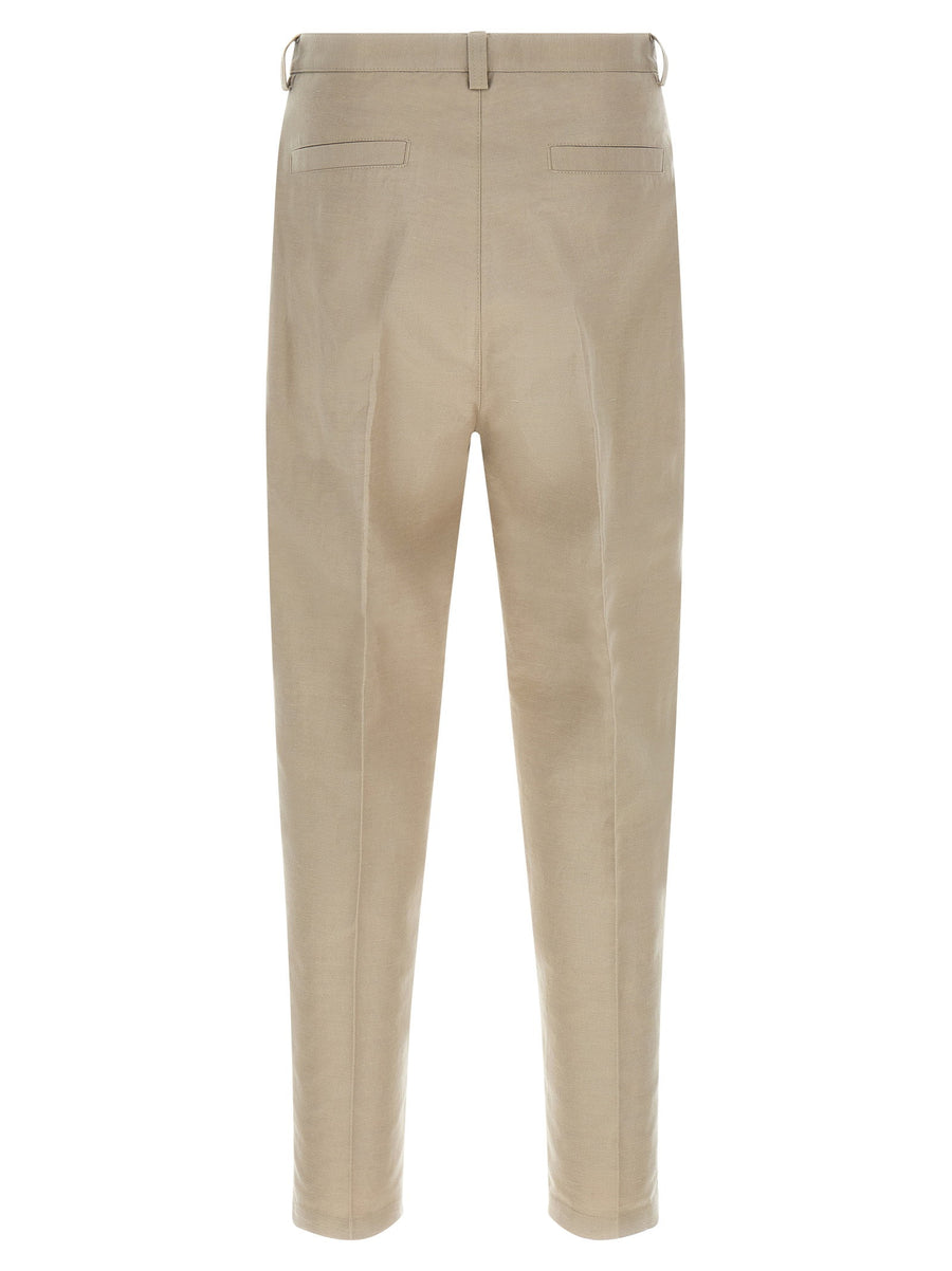 Brunello Cucinelli Panama Pants Cotton Linen Blend Luxury Trousers